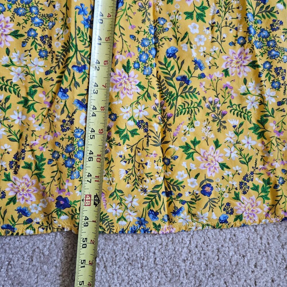 Old Navy V-Neck Maxi Shift Dress for Women Small Yellow Floral - Picture 9 of 9